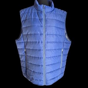 UNTUCKit Men's Sky Blue Puffer Vest Size XXL